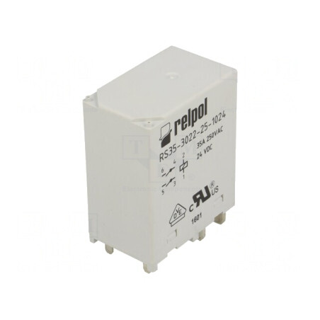 Releu electromagnetic DPST-NO 24VDC 35A RS35 | Electronic-mag.ro | Componente Electronice