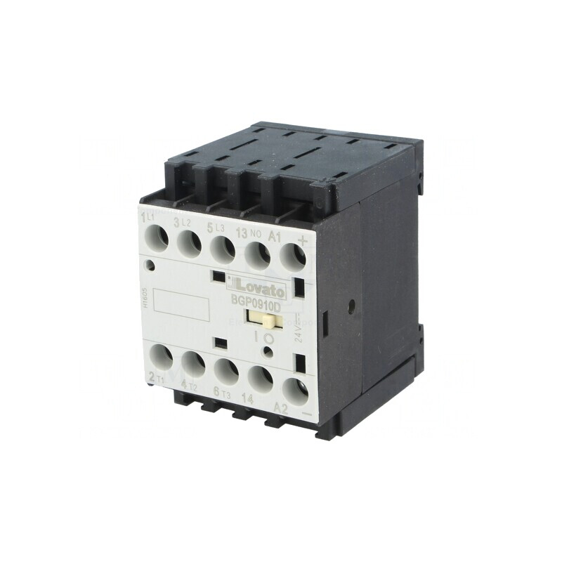 Contactor 3P 24VDC 9A NO x3 Contacte Auxiliare | Electronic-mag.ro | Componente Electronice