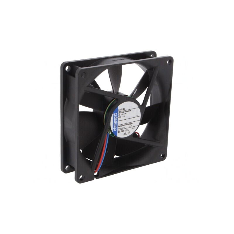 Ventilator DC Axial 12V 92mm 61m3/h 23dBA | Electronic-mag.ro | Componente Electronice