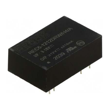 Convertor DC/DC 5W 9-18V la 12V/-12V DIP24 | Electronic-mag.ro | Componente Electronice