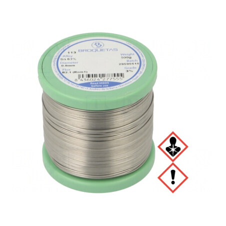 Sârmă de lipit cu plumb 0,8mm 500g 183°C BROFIL | Electronic-mag.ro | Componente Electronice