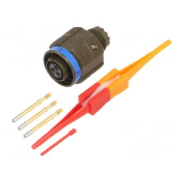 Conector Militar Dimensiune 9 MIL-DTL-38999 Series III Oliv | Electronic-mag.ro | Componente Electronice