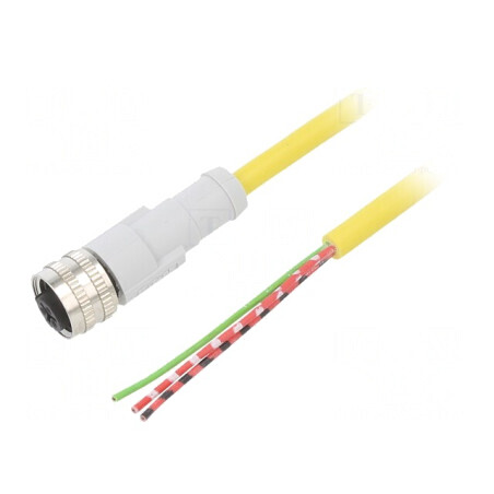 Cablu Conectare M12 Drept 2m 3-PIN IP67 | Electronic-mag.ro | Componente Electronice