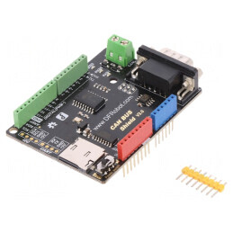 Modul: shield | CAN | Arduino | I2C,UART | 3,3÷5VDC | IC: MCP2515 | DFR0370