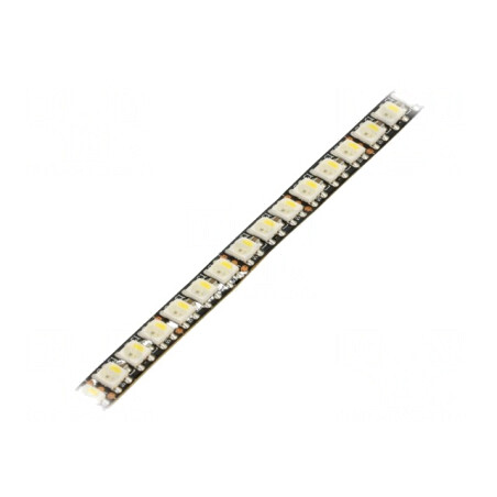 Bandă LED RGBW Programabilă 144 LED/m 8mm PCB Negru 5V IP20 | Electronic-mag.ro | Componente Electronice