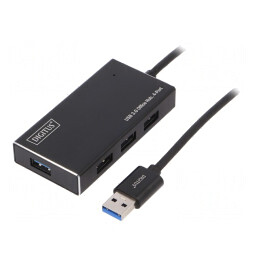 Hub USB 3.0 PnP Negru 4 Porturi 5Gbps