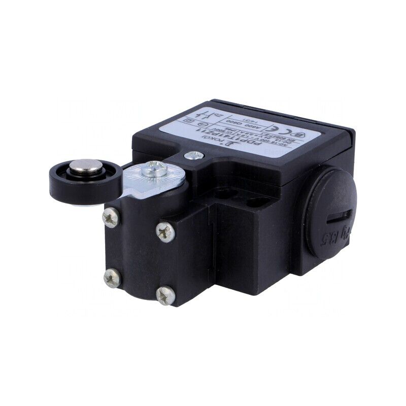 Limitator cursă manetă 26,5mm cu rolă plastic 18mm 10A | Electronic-mag.ro | Componente Electronice