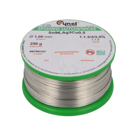Sârmă de lipit fără plumb 1mm 250g bobină | Electronic-mag.ro | Componente Electronice