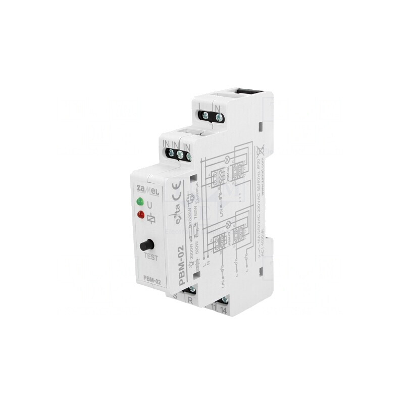 Releu Bistabil de Impulsuri NO 16A IP20 PBM-02 | Electronic-mag.ro | Componente Electronice