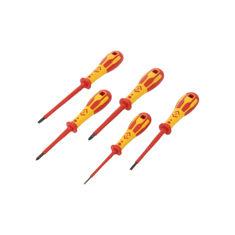 Kit Șurubelnițe Izolate 1kVAC, 5 Buc. | Electronic-mag.ro | Componente Electronice