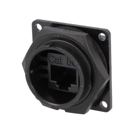 Conector RJ45 Cat 5e 8p8c IP67/IP68 Drept | Electronic-mag.ro | Componente Electronice