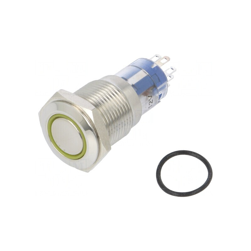 Comutator Anti-Vandalism DPDT 3A 250VAC IP67 Ambra | Electronic-mag.ro | Componente Electronice