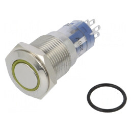 Comutator anti-vandalism DPDT 3A 250VAC IP67 ON-ON cu LED | Electronic-mag.ro | Componente Electronice