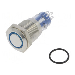 Comutator DPDT Anti-Vandalism 3A 250VAC IP67 Ø16.2mm | Electronic-mag.ro | Componente Electronice