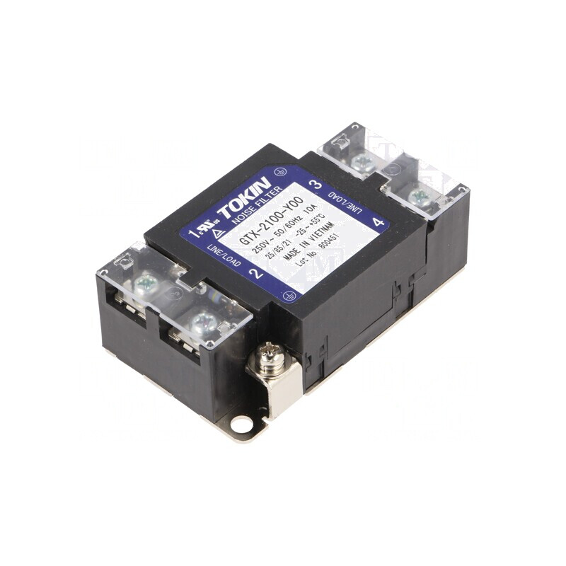 Filtru anti-interferențe 250VAC 10A cu șurub GTX-2100-Y00 | Electronic-mag.ro | Componente Electronice