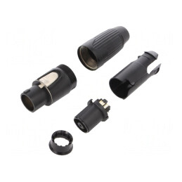 SpeakON Connector 8-Pole Female Black NLT8FXX-BAG | Electronic-mag.ro | Componente Electronice