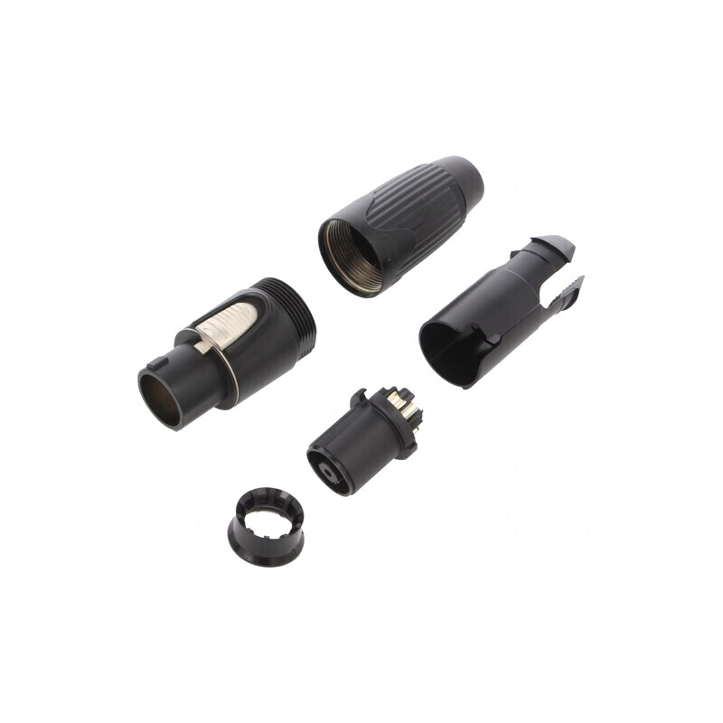 SpeakON Connector 8-Pole Female Black NLT8FXX-BAG | Electronic-mag.ro | Componente Electronice