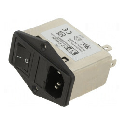 Conector Alimentare AC Soclu Tată 6A 250V IEC 60320 | Electronic-mag.ro | Componente Electronice