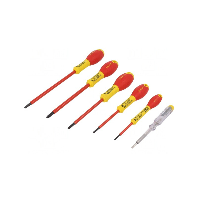 Kit Şurubelniţe Izolate 1kVAC Pozidriv Plată FATMAX 6 Bucăți | Electronic-mag.ro | Componente Electronice