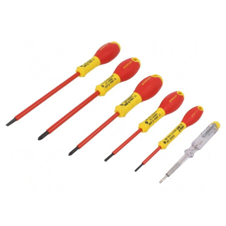 Kit Şurubelniţe Izolate 1kVAC Pozidriv Plată FATMAX 6 Bucăți | Electronic-mag.ro | Componente Electronice