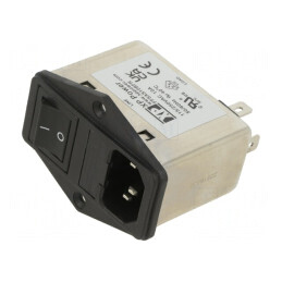 Conector Alimentare AC IEC 60320 1A 250V FFSAS01BFR | Electronic-mag.ro | Componente Electronice