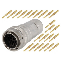 Conector circular RT360 mufă tată crimpat, PIN 23 | Electronic-mag.ro | Componente Electronice