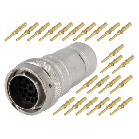 Conector circular RT360 mufă tată crimpat, PIN 23 | Electronic-mag.ro | Componente Electronice