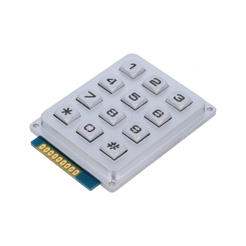 Tastatură Metalică cu LED, 12 Butoane | Electronic-mag.ro | Componente Electronice Tastatură Metalică cu LED, 12 Butoane | Electronic-mag.ro | Componente Electronice