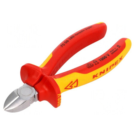 Clești Laterali Izolați 140mm Oțel Crom-Vanadium | Electronic-mag.ro | Componente Electronice