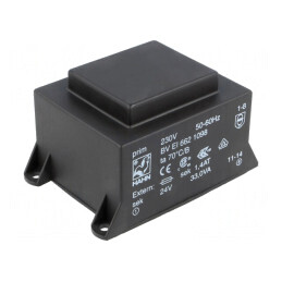 Transformator încapsulat 33VA 230V 24V 1375mA PCB | Electronic-mag.ro | Componente Electronice