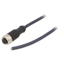 Cablu de Conectare M12 4P 5m 250V 4A IP69K | Electronic-mag.ro | Componente Electronice