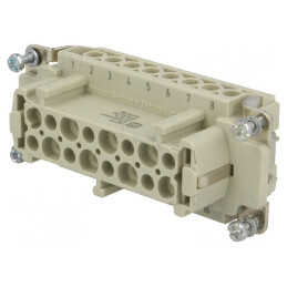 Conector HDC Inserturi Contact Mamă Han Ex 16 PE | Electronic-mag.ro | Componente Electronice