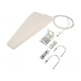 Antenă Albă SMA 50W 600-2700MHz 3m 18dBi | Electronic-mag.ro | Componente Electronice
