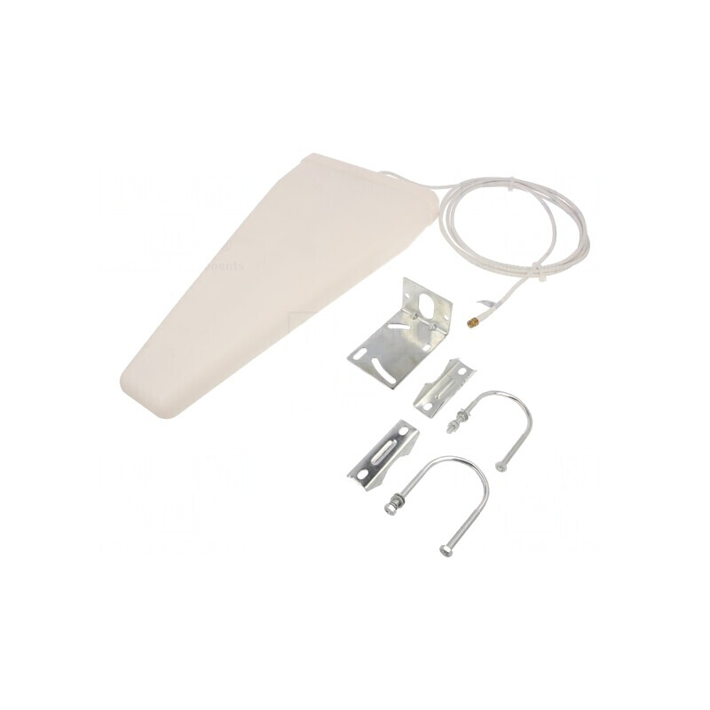 Antenă Albă SMA 50W 600-2700MHz 3m 18dBi | Electronic-mag.ro | Componente Electronice
