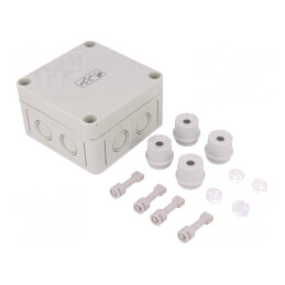 Carcasă Cutie Conexiuni Polistiren 94x94x57mm | Electronic-mag.ro | Componente Electronice