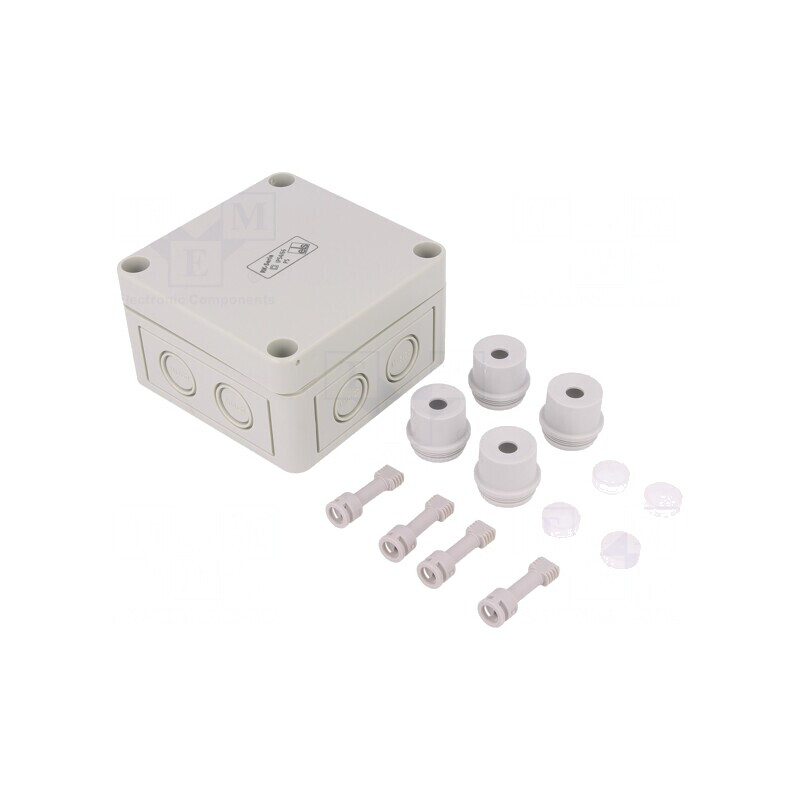 Carcasă Cutie Conexiuni Polistiren 94x94x57mm | Electronic-mag.ro | Componente Electronice