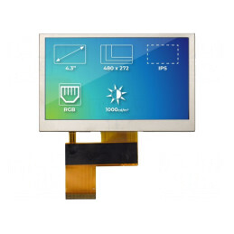 Ecran TFT 4,3" 480x272 LED | Electronic-mag.ro | Componente Electronice