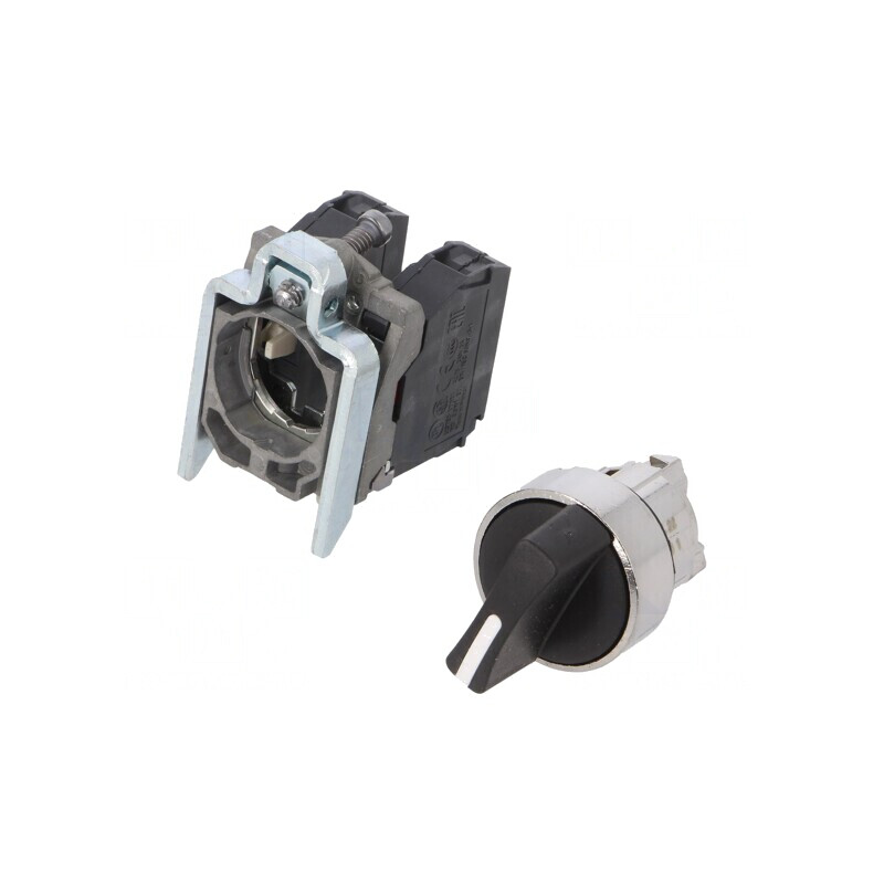Comutator rotativ 22mm negru IP66 3A/240VAC | Electronic-mag.ro | Componente Electronice