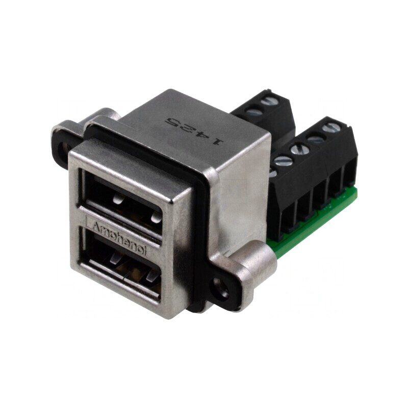 Soclu USB A pentru montare pe panou, aurit | Electronic-mag.ro | Componente Electronice Soclu USB A pentru montare pe panou, aurit | Electronic-mag.ro | Componente Electronice