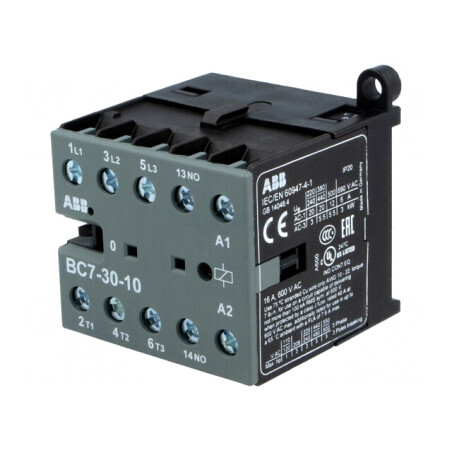 Contactor 3P 24VDC 7A NO x3 Auxiliare | Electronic-mag.ro | Componente Electronice