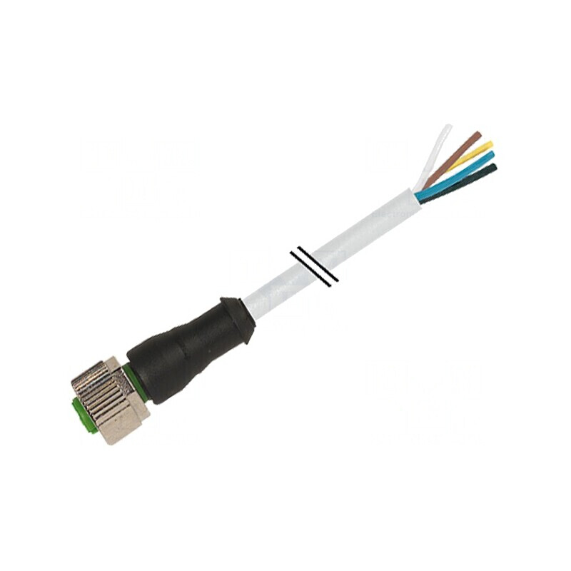 Cablu de conectare M12 8 pini drept 3m 30VAC 2A | Electronic-mag.ro | Componente Electronice