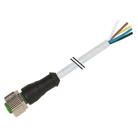 Cablu de conectare M12 8 pini drept 3m 30VAC 2A | Electronic-mag.ro | Componente Electronice