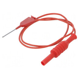 Cablu de măsurare 70VDC 33VAC 1A 0,5m roșu | Electronic-mag.ro | Componente Electronice