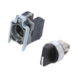 Comutator Rotativ 22mm Negru IP66 3A 240VAC | Electronic-mag.ro | Componente Electronice