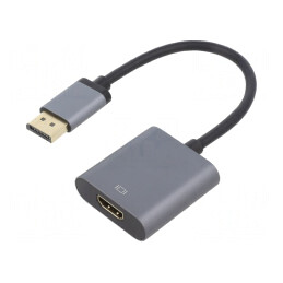 Adaptor DisplayPort la HDMI Gri 0.15m | Electronic-mag.ro | Componente Electronice