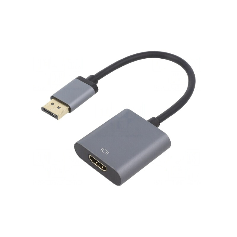 Adaptor DisplayPort la HDMI Gri 0.15m | Electronic-mag.ro | Componente Electronice Adaptor DisplayPort la HDMI Gri 0.15m | Electronic-mag.ro | Componente Electronice