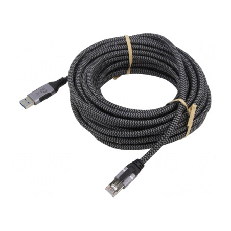 Cablu USB 3.0 RJ45 7,5m Negru/Gri | Electronic-mag.ro | Componente Electronice