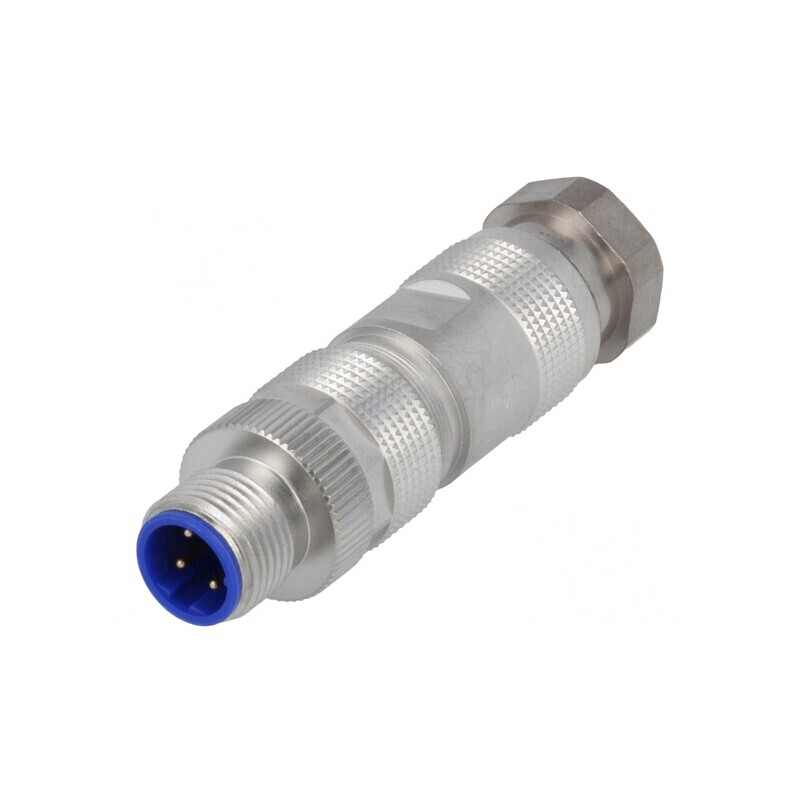 Mufă M12 PIN 4 Ethernet pe cablu IDC drept 6-8mm | Electronic-mag.ro | Componente Electronice