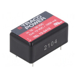 Convertor DC/DC 12W 18-36V la 12V 1000mA | Electronic-mag.ro | Componente Electronice