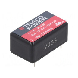 Convertor DC/DC 12W 18-36V la 15V 800mA DIP16 | Electronic-mag.ro | Componente Electronice